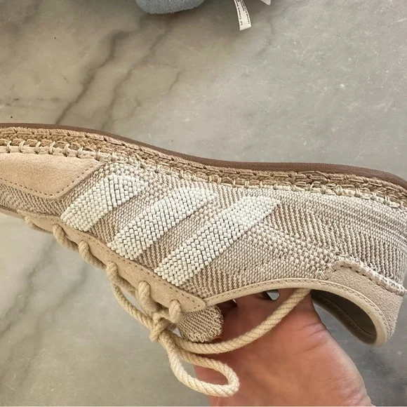 Adidas Cream and White Gazelle Clot Halo Ivory Sneakers - Picture 6 of 10